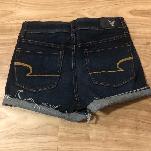 American Eagle dark wash jean shorts - Picture 4 of 5
